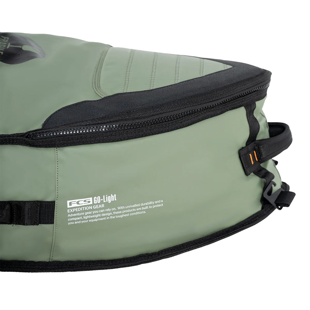 FCS | 6'7" GO-Light Travel 3 Shortboard / Fish Wheelie Triple Surfboard Cover